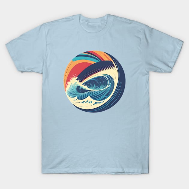 Summer Vibes - Retro Wave T-Shirt by J44IART